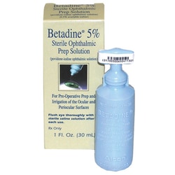 Med Vet International&nbsp;BETADINE, OPTHALMIC, PREP SOLUTION, 5%, 30ML