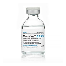 Med Vet International&nbsp;Marcaine 0.25%, 30 mL, 10 each