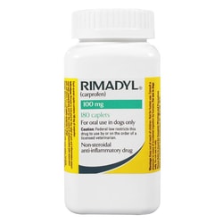 Med Vet International Rxv, zoetis, rimadyl, 100 mg, 180 caplets