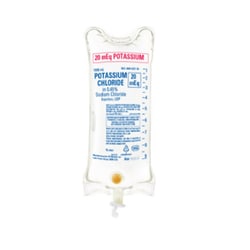 Med Vet International&nbsp;Potassium Chloride - 0.45% Sodium Chloride Injection USP, 1000 mL, Each