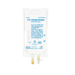 Med Vet International&nbsp;0.9% Sodium Chloride Injection, 150mL, Each