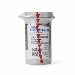 Med Vet International Truemetrix Blood Glucose Test Strips, 50 Strips per Pack, R3H01-450, 24/Case