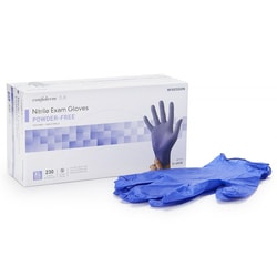 Med Vet International&nbsp;McKesson Confiderm 3.0 Nitrile Exam Glove, Extra Large, Blue, Non-Sterile, 14-6N38, 2300/Case