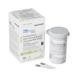 Med Vet International&nbsp;McKesson TRUE METRIX PRO Blood Glucose Test Strips, 06-R3051P-05, 1200/Case