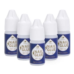Med Vet International&nbsp;3g Nail Glue, Plastic Bottle, Colorless Liquid, 5 Count