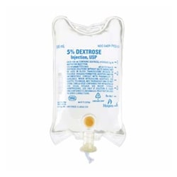 Med Vet International&nbsp;Dextrose 5% In Water, 250ML Bag, 36/Case