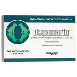 Med Vet International&nbsp;Denamarin Tablets, Medium Dog, 225mg, 30 count