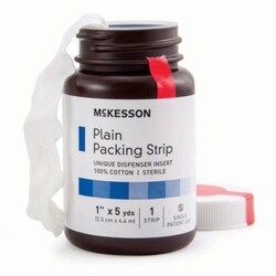 Med Vet International McKesson Nonimpregnated Wound Packing Strip, 1 Inch x 5 Yard, 61-59320, 12/Case