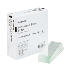Med Vet International McKesson Plain Microscope Slide, 1 x 3 Inch, 16-7131, 1440/Case