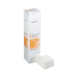Med Vet International McKesson NonSterile Gauze Sponge, 12-Ply, 2 x 2 Inch, 22122000, 200/Pack