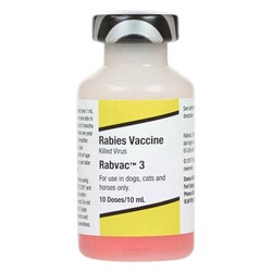 Med Vet International Rabvac 3 , Rabies Vaccine, Fort Dodge, 10-Dose Tank,