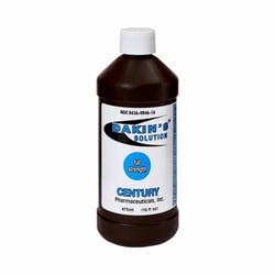 Med Vet International&nbsp;Dakins Solution Full Strength Wound Cleanser, 16 oz., Twist Cap Bottle, NonSterile, Antimicrobial, 00436094616, Each