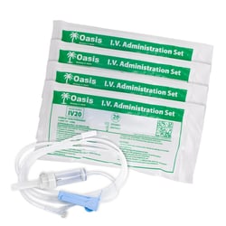 Med Vet International IV Administration Set, Sterile, 20dr/mL, 72
