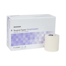 Med Vet International McKesson Plastic Medical Tape, 2 Inch x 10 Yard, Transparent, 16-47220, 6/Box