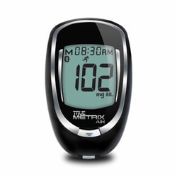 Med Vet International&nbsp;Blood Glucose Meter True Metrix&trade; 4 Second Results Stores up to 500 Results No Coding Required, RE4H01-40, Each