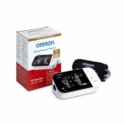 Med Vet International&nbsp;Omron 10 Series Home Automatic Digital Blood Pressure Monitor, Wide Range, Cloth Fabric, 23 - 43 cm, Desk Model, BP7450, Each