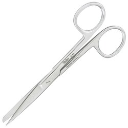 Med Vet International&nbsp;Miltex OR Scissors, 4.5in., Straight with Sharp/Blunt Tip