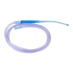Med Vet International&nbsp;Dynarex Yankauer Suction Handle, Bulb Tip, Non-Vented, w/Pre-Attached 1/4