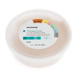 Med Vet International McKesson Therapy Putty, Tan, Extra Extra Soft, 4-ounce,