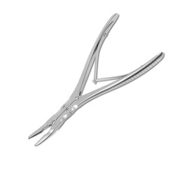 Med Vet International Beyer Bone Rongeur, Double-Action, Curved, 7-1/8"