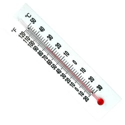 Med Vet International Thermometer with Plastic Back, Dual