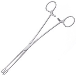 Med Vet International&nbsp;Miltex MeisterHand Foerster Sponge Forceps, 9.75in, Straight, Smooth Jaws, German, MH7-602