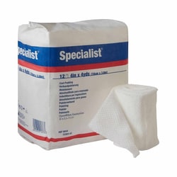 Med Vet International&nbsp;Cast Padding Undercast Specialist 4 Inch X 4 Yard Cotton / Rayon NonSterile, 9044, 12/Bag