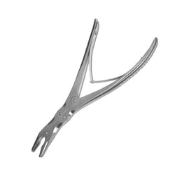 Med Vet International Leksell Bone Rongeur, Double Action, Lightly Curved,