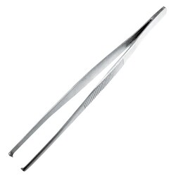 Med Vet International&nbsp;5 1/2in. (14cm) Tissue Forceps, Standard Pattern with Serrated Handles, 2x3 Teeth, German Grade, Von Klaus