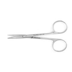 Med Vet International&nbsp;Miltex Knapp iris Scissors, Curved, Blunt/Blunt, German, 4in, MH18-1428