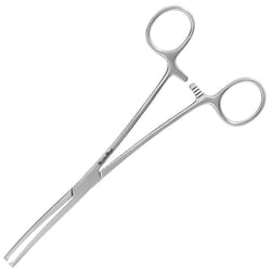 Med Vet International Miltex MeisterHand Rochester-Ochsner Forceps, 6.25in, Curved, German, MH7-160