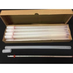 Med Vet International&nbsp;Thermometer, Partial Immersion, Dual Scale C/F, White, 10/Box