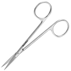Med Vet International&nbsp;Miltex MeisterHand Iris Scissors, Curved, Fine, Sharp Points, German, 4.5in, MH5-306