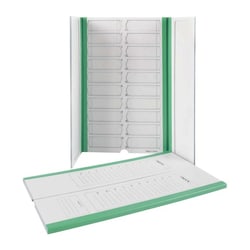 Med Vet International&nbsp;20 Capacity Slide Folder, Dark Green