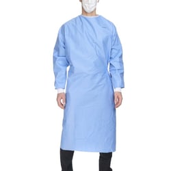 Med Vet International McKesson Non-Reinforced Surgical Gown with Towel, X-Large, Blue, Sterile, 183-I90-8030-S1, 1/Pack