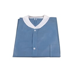 Med Vet International&nbsp;Dynarex Disposable Labjacket w/Pockets, XX-Large, Blue, 30/Case
