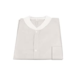 Med Vet International&nbsp;Dynarex Disposable Labjacket w/Pockets, Large, White, 30/Case