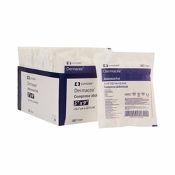 Med Vet International&nbsp;Abdominal Pad Dermacea&trade; 5 X 9 Inch 1 per Pack Sterile Rectangle, 7196D, 36/Tray, 12 Trays