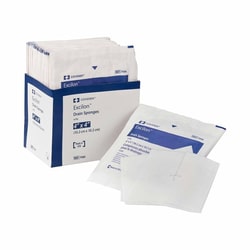 Med Vet International&nbsp;Drain Sponge Curity&trade;, 6-Ply, Nonwoven 4 X 4 Inch Sterile, 6242P, 2/Pack