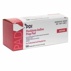 Med Vet International PVP Prep Pad PDI 10% Strength Povidone-Iodine Individual