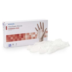 Med Vet International&nbsp;McKesson Confiderm Vinyl Exam Glove, Extra Large, Clear, NonSterile, 14-170, 50/Box