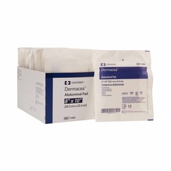 Med Vet International&nbsp;Abdominal Pad Dermacea&trade; 8 X 10 Inch 1 per Pack Sterile Rectangle, 7198D, 18/Tray