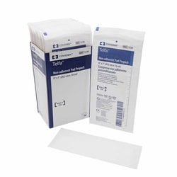 Med Vet International&nbsp;Non-Adherent Dressing Telfa&trade; Ouchless 3 X 8 Inch Sterile Rectangle, 1238, 600/Case