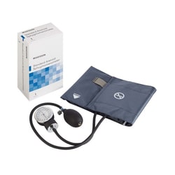 Med Vet International&nbsp;McKesson Aneroid Sphygmomanometer with Cuff, 2-Tube, Pocket-Size, Handheld, Adult Large Cuff, Navy, 01-775-12XNGM, 1/Box