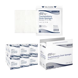 Med Vet International Drain Sponge Dynarex Resp-O2™ 4 X 4 Inch, Sterile 6-Ply, 35050, 2/Pack, 25 Packs