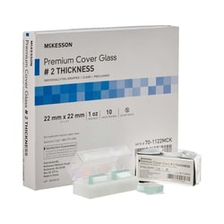 Med Vet International McKesson Premium No 2 Thickness Cover Glass 22 x