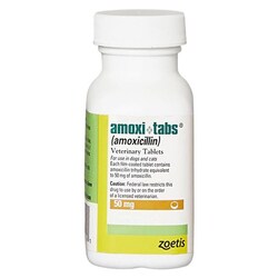 Med Vet International Zoetis Amoxi-Tabs 50mg 500ct Vet Label, Quantity: