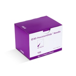 Med Vet International&nbsp;BD Hypdermic Needles 16G x 1 Hypodermic 100/Box