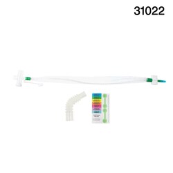 Med Vet International&nbsp;Dynarex Closed Suction Endotracheal Catheter w/T-Piece 14 Fr 20/Case