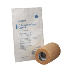 Med Vet International&nbsp;McKesson Self-adherent Closure Cohesive Bandage 3 Inch x 5 Yard 16-53343 Each